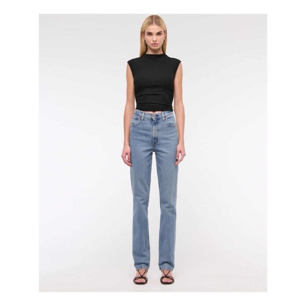Abercrombie & Fitch Blue Straight Leg Denim